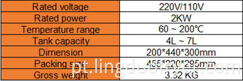 single tank electric fryer product details